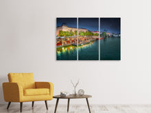 Laden Sie das Bild in den Galerie-Viewer, Leinwandbild 3-teilig Sternenhimmel in Prag