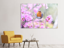 Laden Sie das Bild in den Galerie-Viewer, Leinwandbild 3-teilig Frühlings Vogel