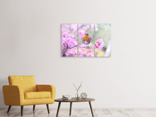 Laden Sie das Bild in den Galerie-Viewer, Leinwandbild 3-teilig Frühlings Vogel