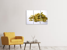 Laden Sie das Bild in den Galerie-Viewer, Leinwandbild 3-teilig Tee Blätter