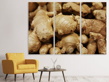 Laden Sie das Bild in den Galerie-Viewer, Leinwandbild 3-teilig Ingwer Knollen