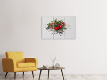 Laden Sie das Bild in den Galerie-Viewer, Leinwandbild 3-teilig Tomaten und Thymian
