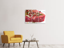 Laden Sie das Bild in den Galerie-Viewer, Leinwandbild 3-teilig Rohes Fleisch