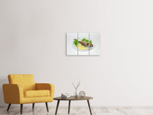 Laden Sie das Bild in den Galerie-Viewer, Leinwandbild 3-teilig Gegrillter Fisch