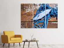Laden Sie das Bild in den Galerie-Viewer, Leinwandbild 3-teilig Frisch gefangener Fisch