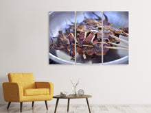 Laden Sie das Bild in den Galerie-Viewer, Leinwandbild 3-teilig Gegrillter Tintenfisch