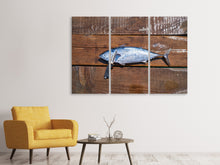 Laden Sie das Bild in den Galerie-Viewer, Leinwandbild 3-teilig Der frische Fisch