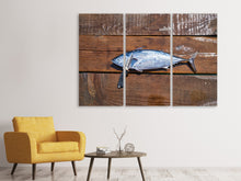 Laden Sie das Bild in den Galerie-Viewer, Leinwandbild 3-teilig Der frische Fisch
