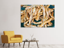 Laden Sie das Bild in den Galerie-Viewer, Leinwandbild 3-teilig Pommes Frites