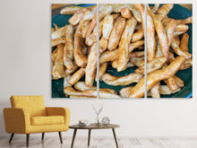 Laden Sie das Bild in den Galerie-Viewer, Leinwandbild 3-teilig Pommes Frites