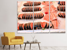 Laden Sie das Bild in den Galerie-Viewer, Leinwandbild 3-teilig Fischmarkt