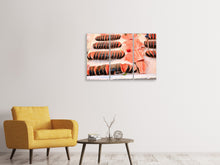 Laden Sie das Bild in den Galerie-Viewer, Leinwandbild 3-teilig Fischmarkt