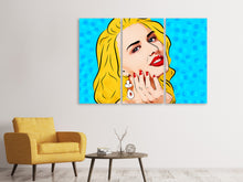 Laden Sie das Bild in den Galerie-Viewer, Leinwandbild 3-teilig Pop-Art Beauty