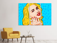 Laden Sie das Bild in den Galerie-Viewer, Leinwandbild 3-teilig Pop-Art Beauty