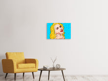 Laden Sie das Bild in den Galerie-Viewer, Leinwandbild 3-teilig Pop-Art Beauty