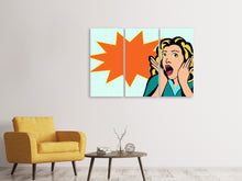 Laden Sie das Bild in den Galerie-Viewer, Leinwandbild 3-teilig Oh !