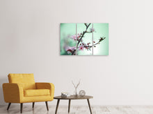 Laden Sie das Bild in den Galerie-Viewer, Leinwandbild 3-teilig Die japanische Kirschblüte