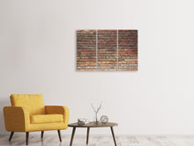 Laden Sie das Bild in den Galerie-Viewer, Leinwandbild 3-teilig Brick Wall