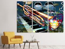 Laden Sie das Bild in den Galerie-Viewer, Leinwandbild 3-teilig Let The Music Play