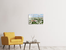 Laden Sie das Bild in den Galerie-Viewer, Leinwandbild 3-teilig Die Frühlingsblumenwiese