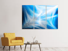 Laden Sie das Bild in den Galerie-Viewer, Leinwandbild 3-teilig Laser
