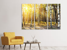 Laden Sie das Bild in den Galerie-Viewer, Leinwandbild 3-teilig Birkenwald