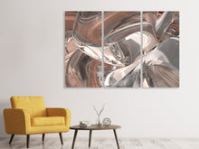 Laden Sie das Bild in den Galerie-Viewer, Leinwandbild 3-teilig Abstraktes Glasfliessen