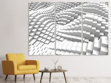 Laden Sie das Bild in den Galerie-Viewer, Leinwandbild 3-teilig 3D-Elemente