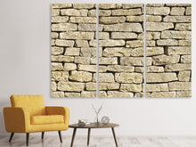 Laden Sie das Bild in den Galerie-Viewer, Leinwandbild 3-teilig Alte Mauer