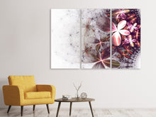 Laden Sie das Bild in den Galerie-Viewer, Leinwandbild 3-teilig Abstrakte Blumen