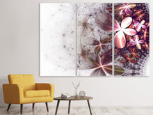 Laden Sie das Bild in den Galerie-Viewer, Leinwandbild 3-teilig Abstrakte Blumen