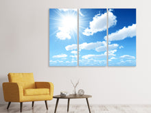 Laden Sie das Bild in den Galerie-Viewer, Leinwandbild 3-teilig Am Himmel