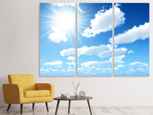 Laden Sie das Bild in den Galerie-Viewer, Leinwandbild 3-teilig Am Himmel