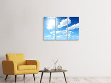 Laden Sie das Bild in den Galerie-Viewer, Leinwandbild 3-teilig Am Himmel