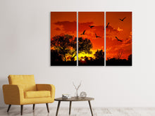 Laden Sie das Bild in den Galerie-Viewer, Leinwandbild 3-teilig African Feeling