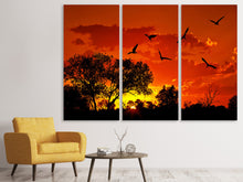 Laden Sie das Bild in den Galerie-Viewer, Leinwandbild 3-teilig African Feeling