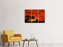 Laden Sie das Bild in den Galerie-Viewer, Leinwandbild 3-teilig African Feeling