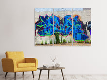 Laden Sie das Bild in den Galerie-Viewer, Leinwandbild 3-teilig Graffiti NYC