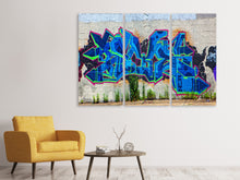 Laden Sie das Bild in den Galerie-Viewer, Leinwandbild 3-teilig Graffiti NYC