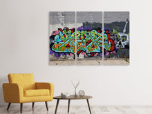 Laden Sie das Bild in den Galerie-Viewer, Leinwandbild 3-teilig Graffiti in New York