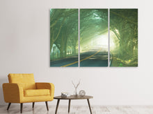 Laden Sie das Bild in den Galerie-Viewer, Leinwandbild 3-teilig Die Allee