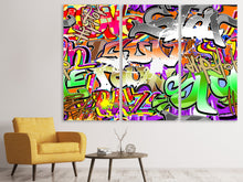 Laden Sie das Bild in den Galerie-Viewer, Leinwandbild 3-teilig Writings