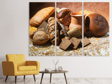 Laden Sie das Bild in den Galerie-Viewer, Leinwandbild 3-teilig Frühstücksbrote