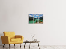Laden Sie das Bild in den Galerie-Viewer, Leinwandbild 3-teilig Diablo Bergsee