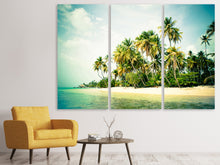 Laden Sie das Bild in den Galerie-Viewer, Leinwandbild 3-teilig Tobago Cays