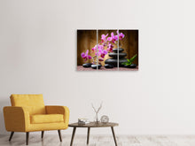 Laden Sie das Bild in den Galerie-Viewer, Leinwandbild 3-teilig Wellness-Steine