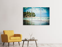 Laden Sie das Bild in den Galerie-Viewer, Leinwandbild 3-teilig The Beach