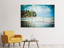 Laden Sie das Bild in den Galerie-Viewer, Leinwandbild 3-teilig The Beach