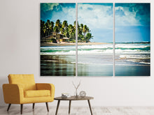 Laden Sie das Bild in den Galerie-Viewer, Leinwandbild 3-teilig The Beach