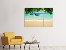 Laden Sie das Bild in den Galerie-Viewer, Leinwandbild 3-teilig Ein Blick auf das Meer